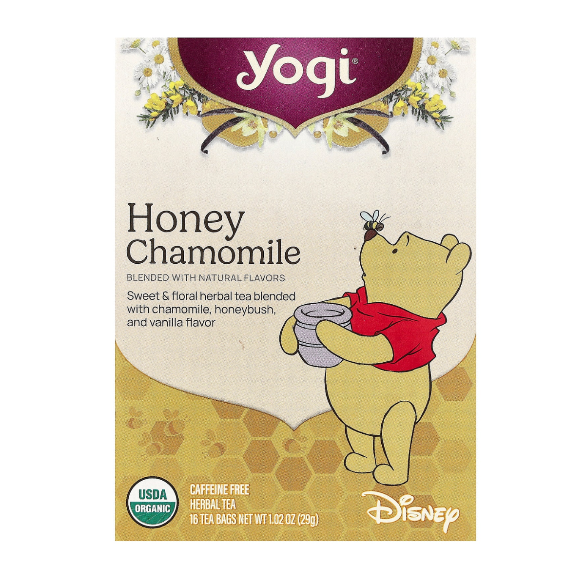 Yogi Tea Herbal Tea Honey Chamomile Caffeine Free 16c