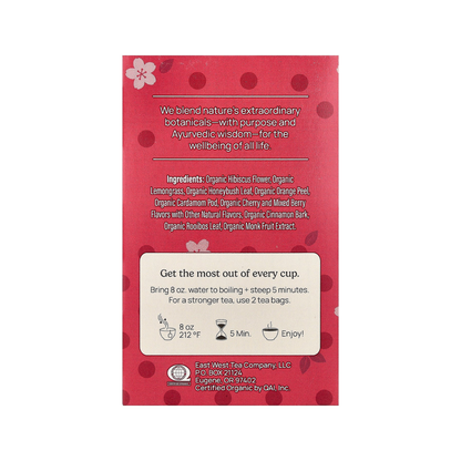 Yogi Tea Herbal Tea Cherry Berry Caffeine Free 16c 1.12oz