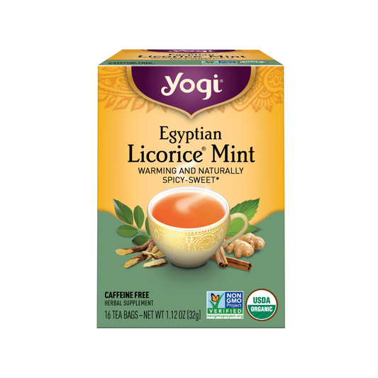 Yogi Tea Egyptian Licorice Mint 16c