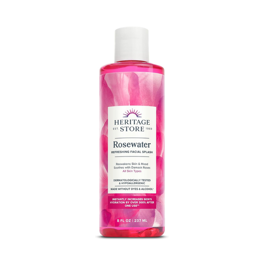 Heritage Store Flower Water Rose 8oz