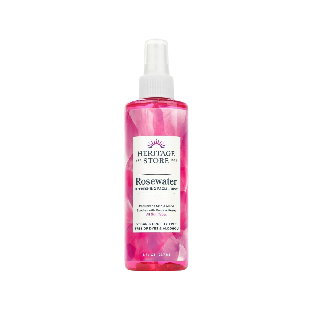 Heritage Store Rosewater 8fl oz