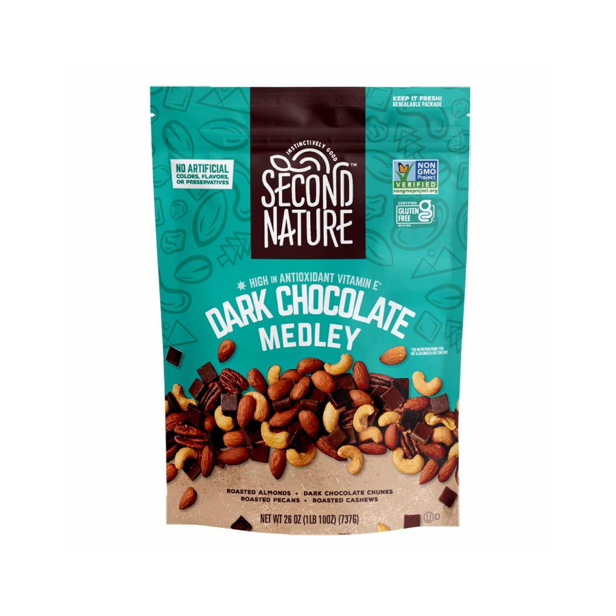 Second Nature Dark Chocolate Medley Trail Mix 12oz