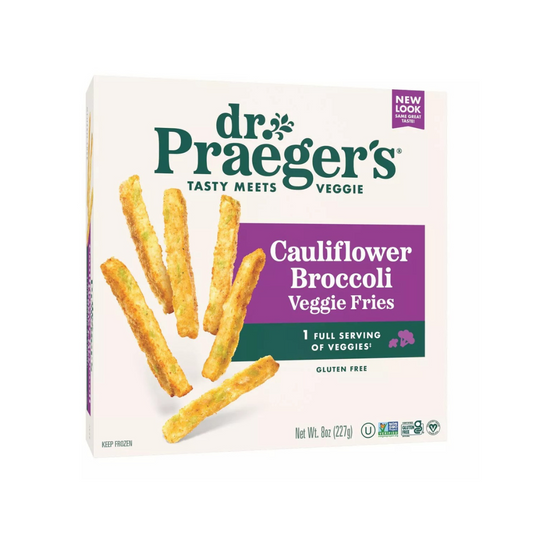 Dr. Praeger's Frozen Gluten Free Vegan Cauliflower Broccoli Veggie Fries 8oz