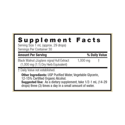 Nature's Answer Black Walnut Liquid 1fz