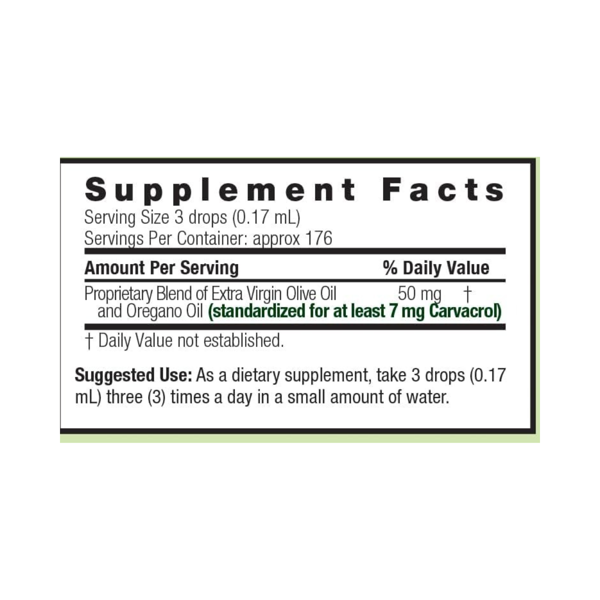 Nature's Answer Oil Oregano Liquid 1fz