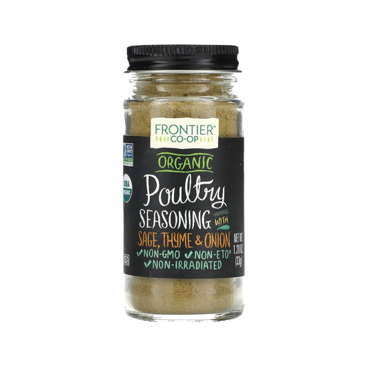 Frontier Herb Organic Poultry Seasoning with Sage Thyme & Onion 1.2oz
