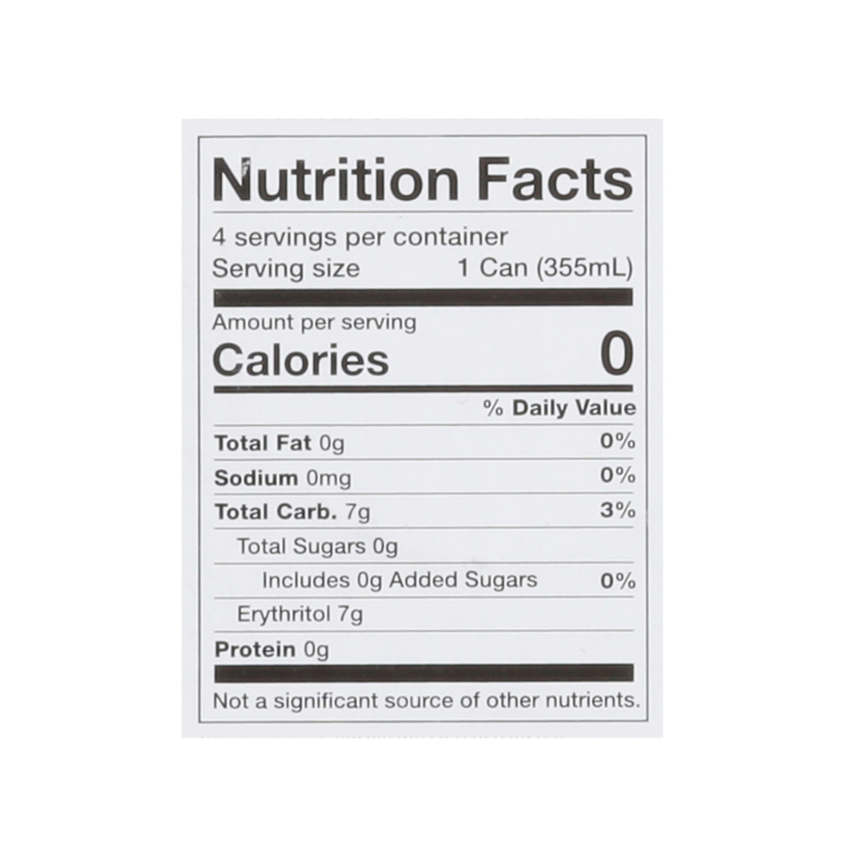 Virgil's Soda Zero Sugar Vanilla Cream 4c