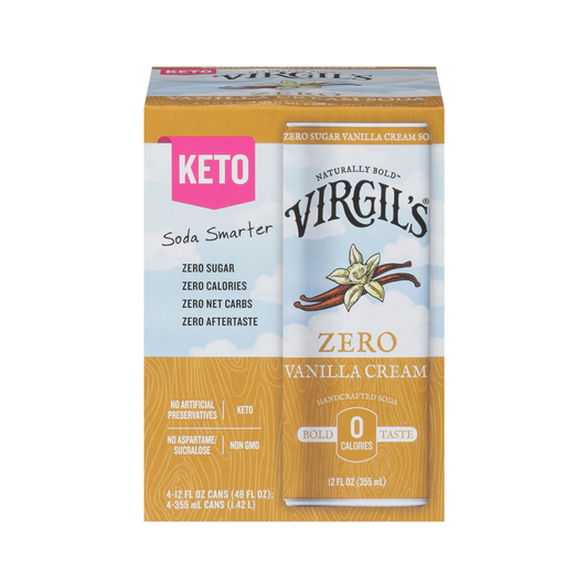Virgil's Soda Zero Sugar Vanilla Cream 4c