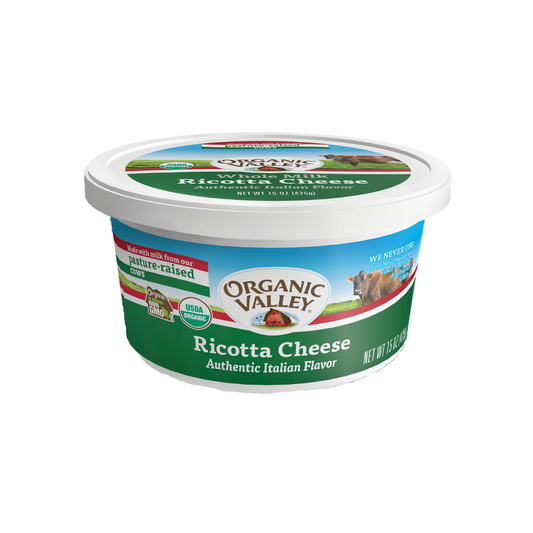 Organic Valley Ricotta Cheese Whole Milk 15oz