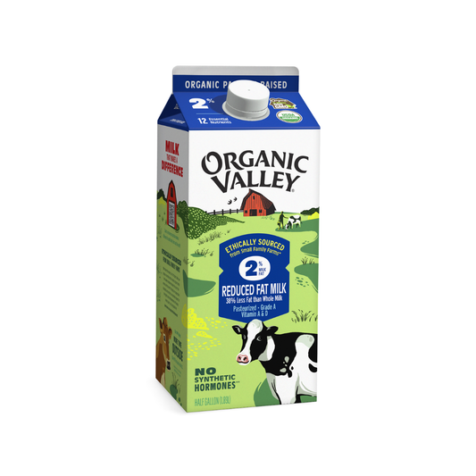 Organic Valley Grass Milk Reduce Fat UHT 64oz