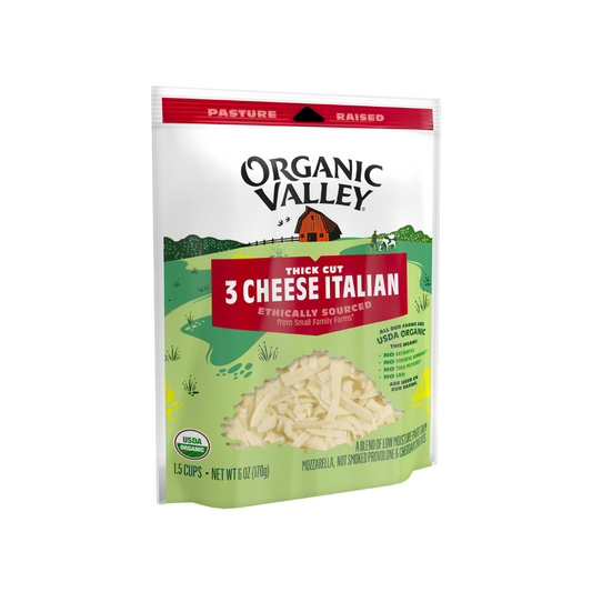 Organic Valley Thick Cut Shredded Italian Blend 6oz