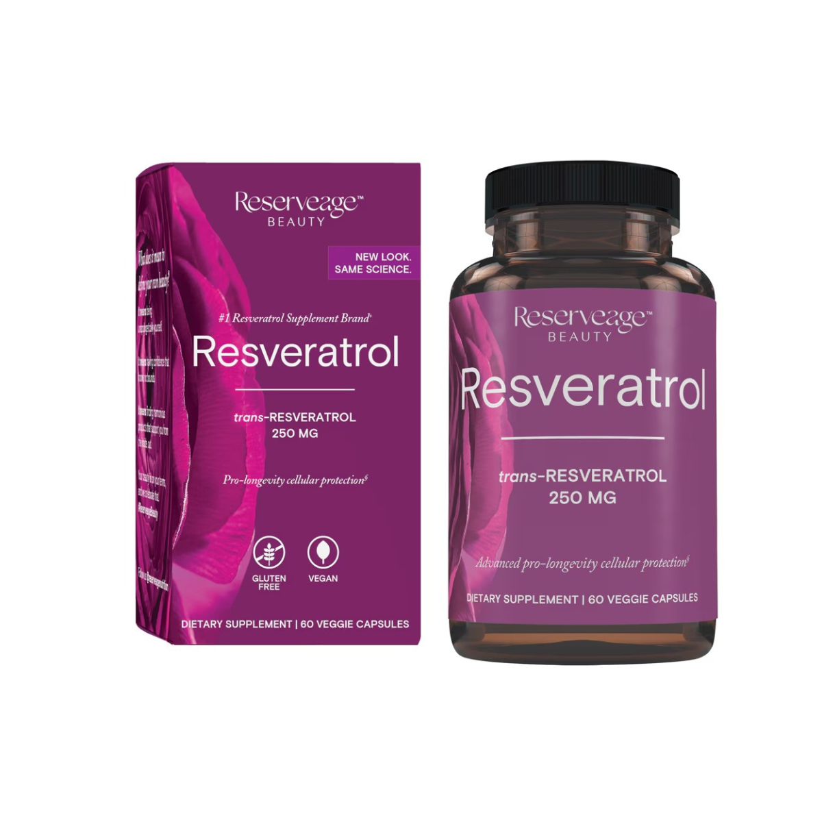 Reserveage Nutrition Resveratrol 250mg 60c