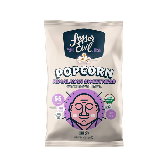 LesserEvil Budda Bowl Organic Popcorn Himalayan Sweetness 6.4oz