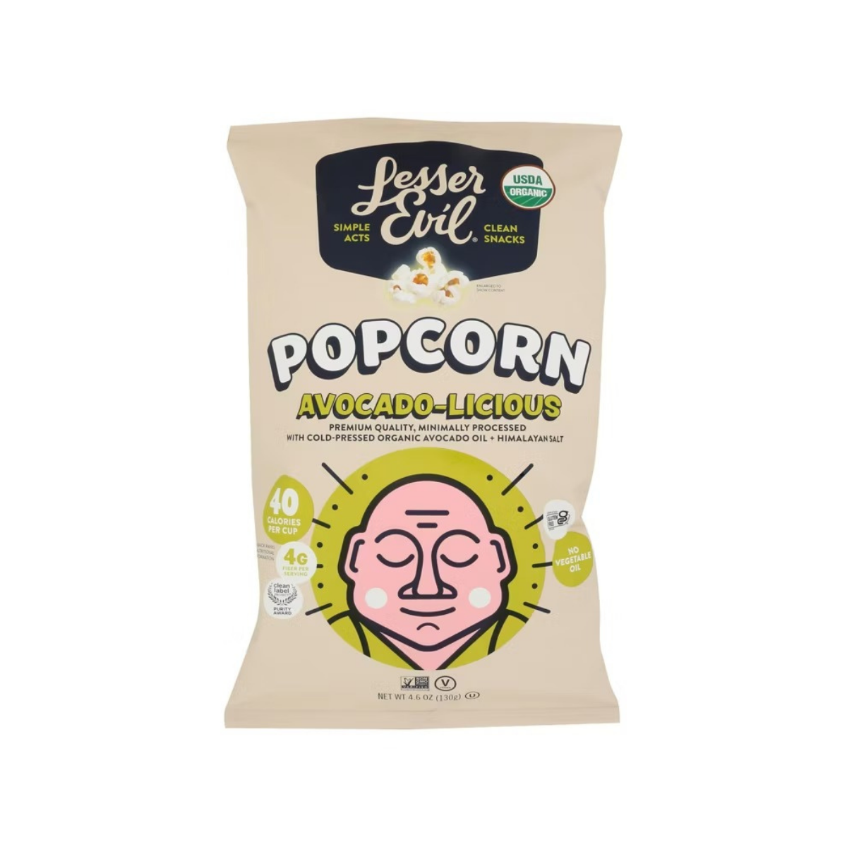 Lesser Evil Avocado-Licious Popcorn 4.6oz – Orgánica Store Panamá