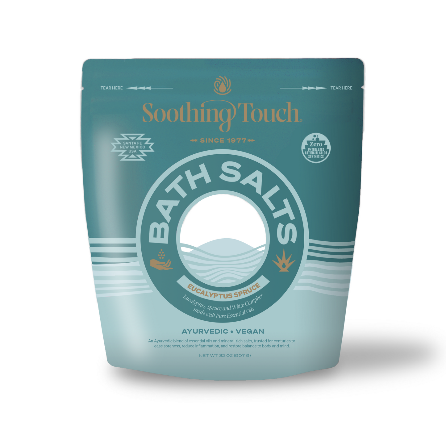 Soothing Touch Purifying Eucalyptus Spruce Bath Salts 32oz