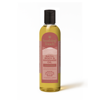 Soothing Touch Sandalwood Rich and Bath Body and Massage Oil 8 fl oz