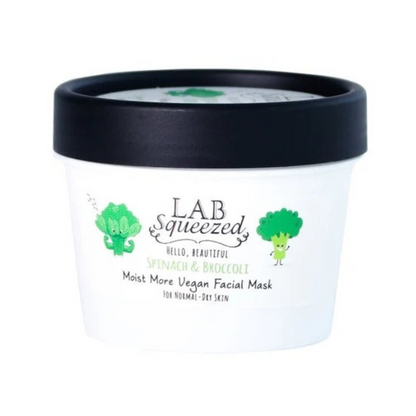 Lab Squeezed Spinach & Broccoli Moist More Vegan Facial Mask 100ml