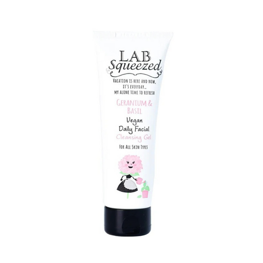Lab Squeezed Geranium & Basil Vegan Daily Facial Cleansing Gel 120ml