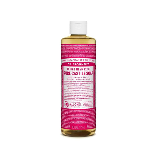 Dr. Bronner's Soap Rose Liquid 16oz