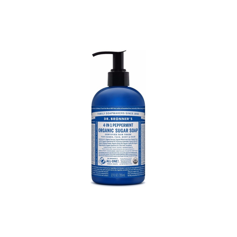 Dr. Bronner's Pump Peppermint Soap 12oz