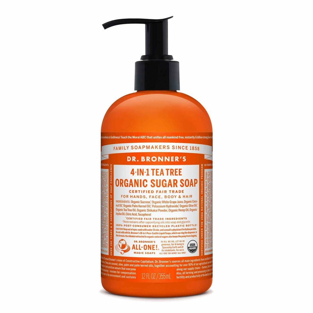 Dr. Bronner's Soap Pump Tea Tree 12oz