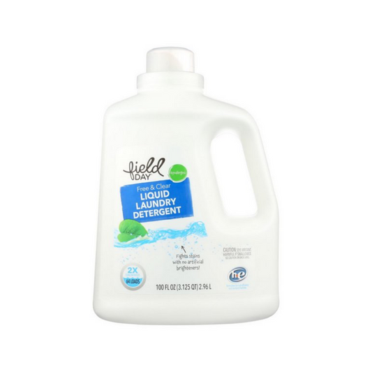 Field Day Free and Clear Liquid Laundry Detergent 100oz