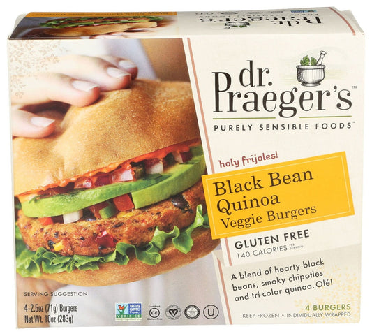 Dr. Praegers Burger Black Bean 2.5oz 4c