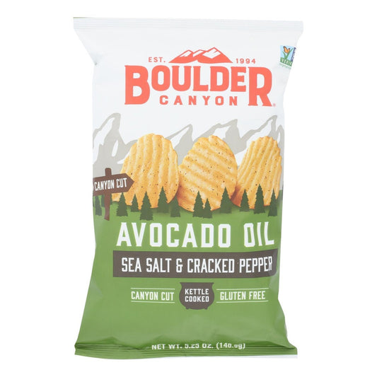 Boulder Canyon Chip Potato Avoc Salt Pepp GF 5o