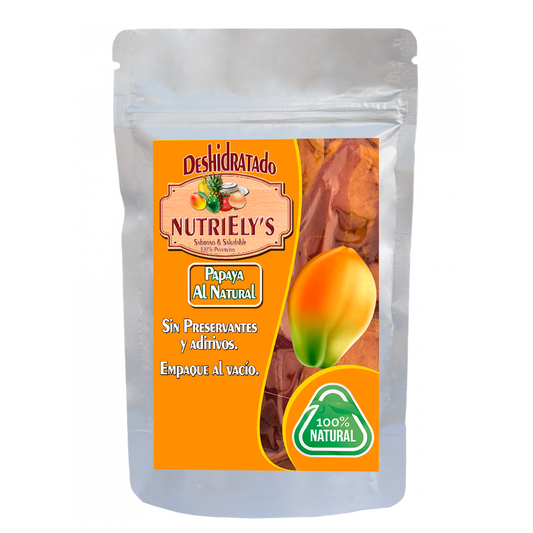 Nutriely Dried Fruit Papaya Snack 1.8oz