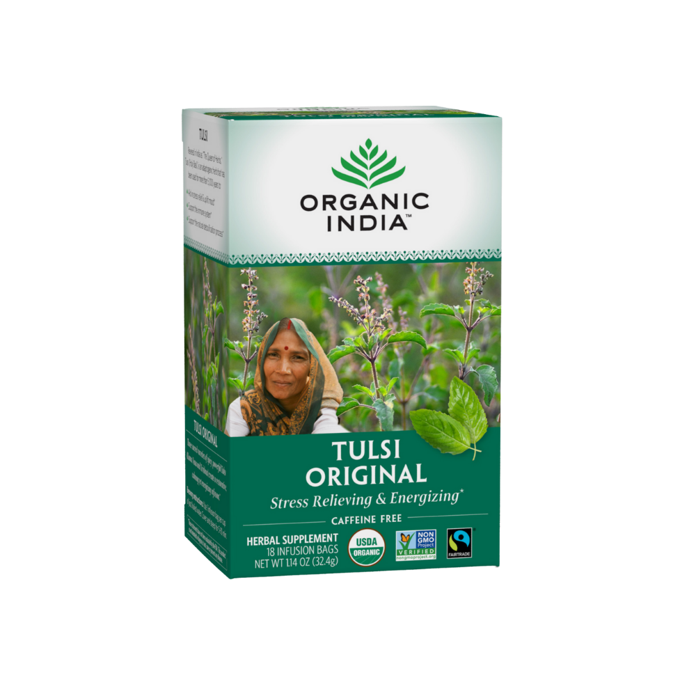 Organic India tisane tulsi et millepertuis