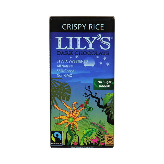 Lily's Bar Chocolate Dark Crispy 55% 3oz