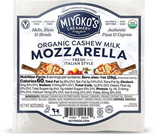 Miyoko's Organic Cashewmilk Mozzarella 8oz