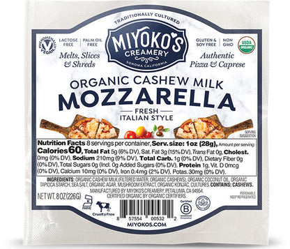 Miyoko's Organic Cashewmilk Mozzarella 8oz