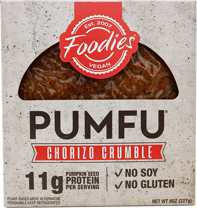 Foodies Pumfu Chorizo Crumbles 8oz