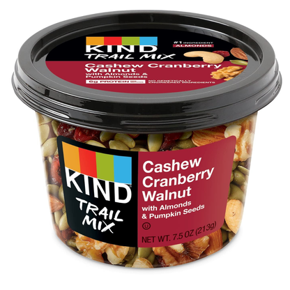 KIND Cashew Cranberry Walnut Trail Mix with Almonds & Pumpkin Seeds 7.5oz
