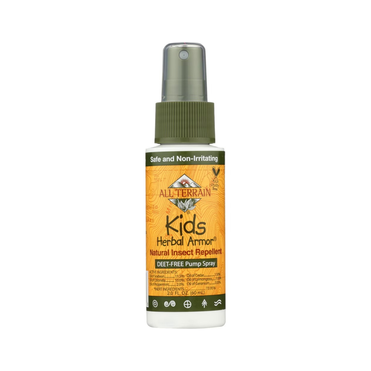 All Terrain Kids Herbal Armor Natural Insect Repellent Spray Deet Free 2 fl oz