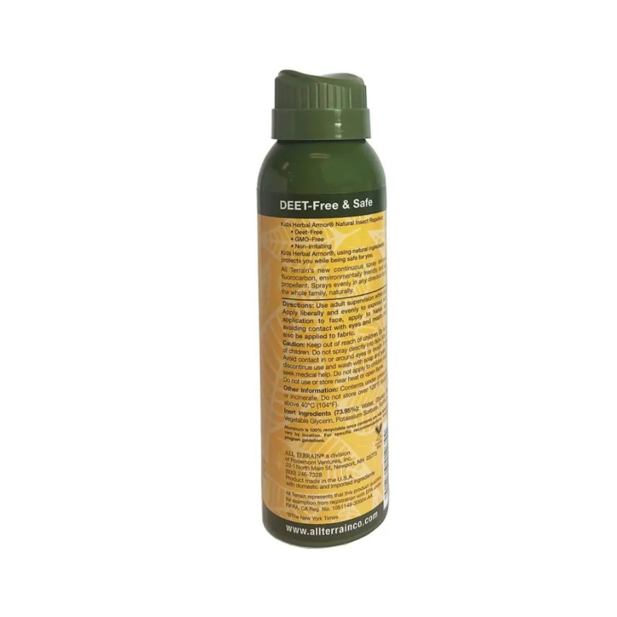 All Terrain All-Natural Insect Repellent Kid's Herbal Armor Continuous Spray 3 fl oz