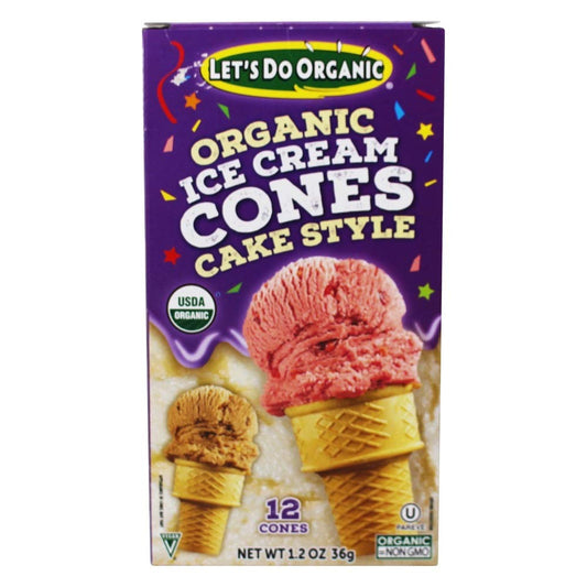 Let's Do Organic Ice Cream Cones 2.3oz