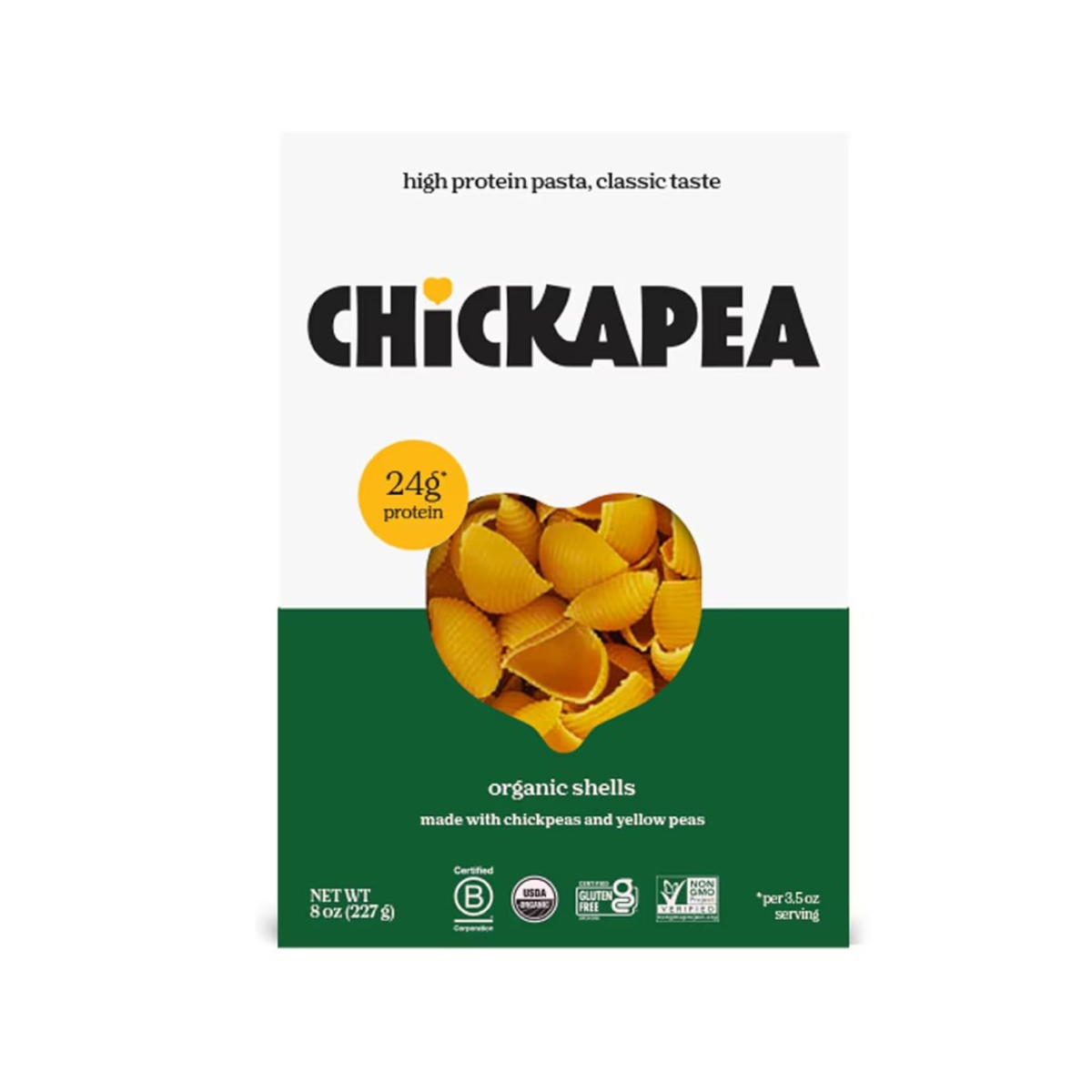 Chickapea Non-GMO Organic Shells Pasta GF 8 oz – Orgánica Store Panamá