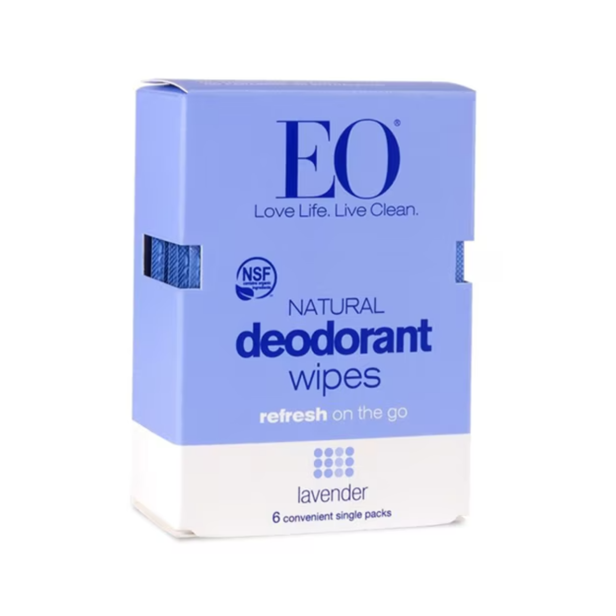 EO Natural Deodorant Wipe French Lavender 6c