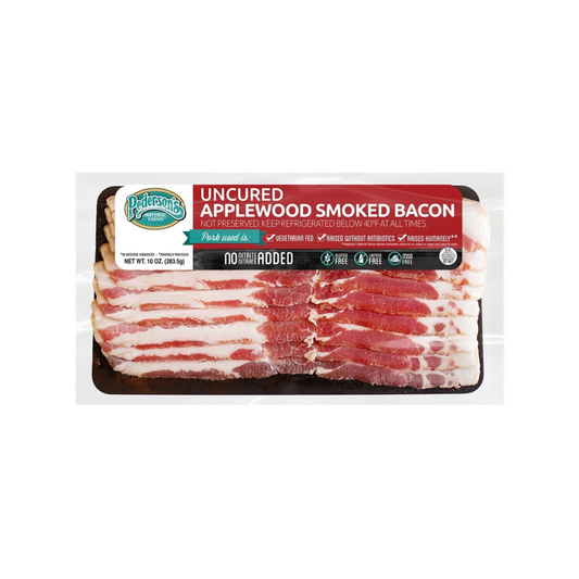 Pederson Uncured Applewooed Smoked Bacon 8oz