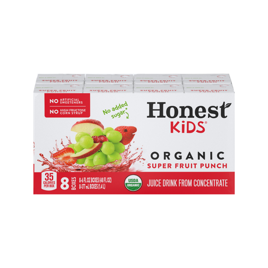 Honest Kids Organic Fruit Punch Juice Drink 8c
