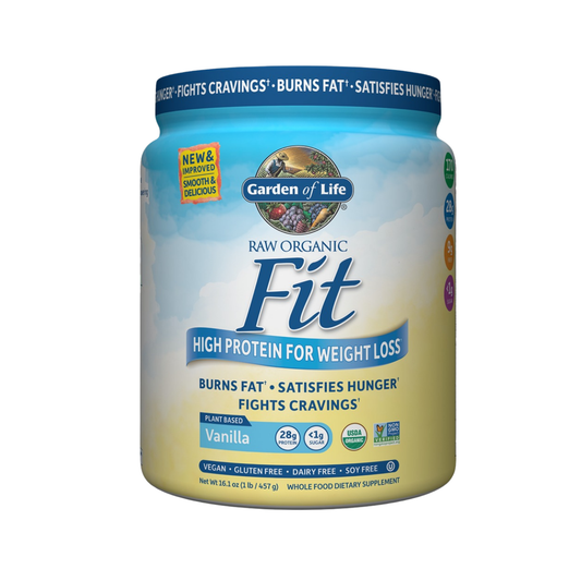 Garden of Life Raw Organic Fit Protein Powder Vanilla Flavor 16.1oz