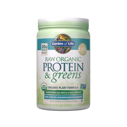 Garden Of Life Raw Organic Protein and Greens Lightly Sweet Powder 651g