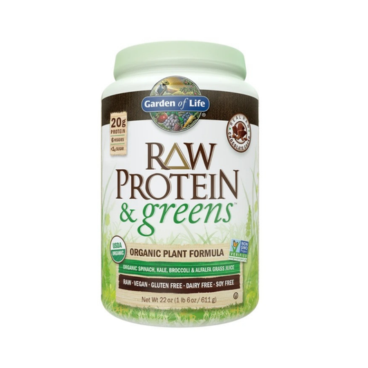 Garden of Life Raw Protein & Greens Chocolate Cacao Flavor 21.51oz