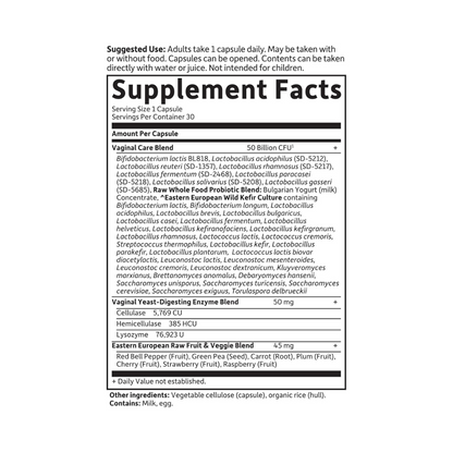 Garden of Life Raw Probiotic Vaginal Care 30c