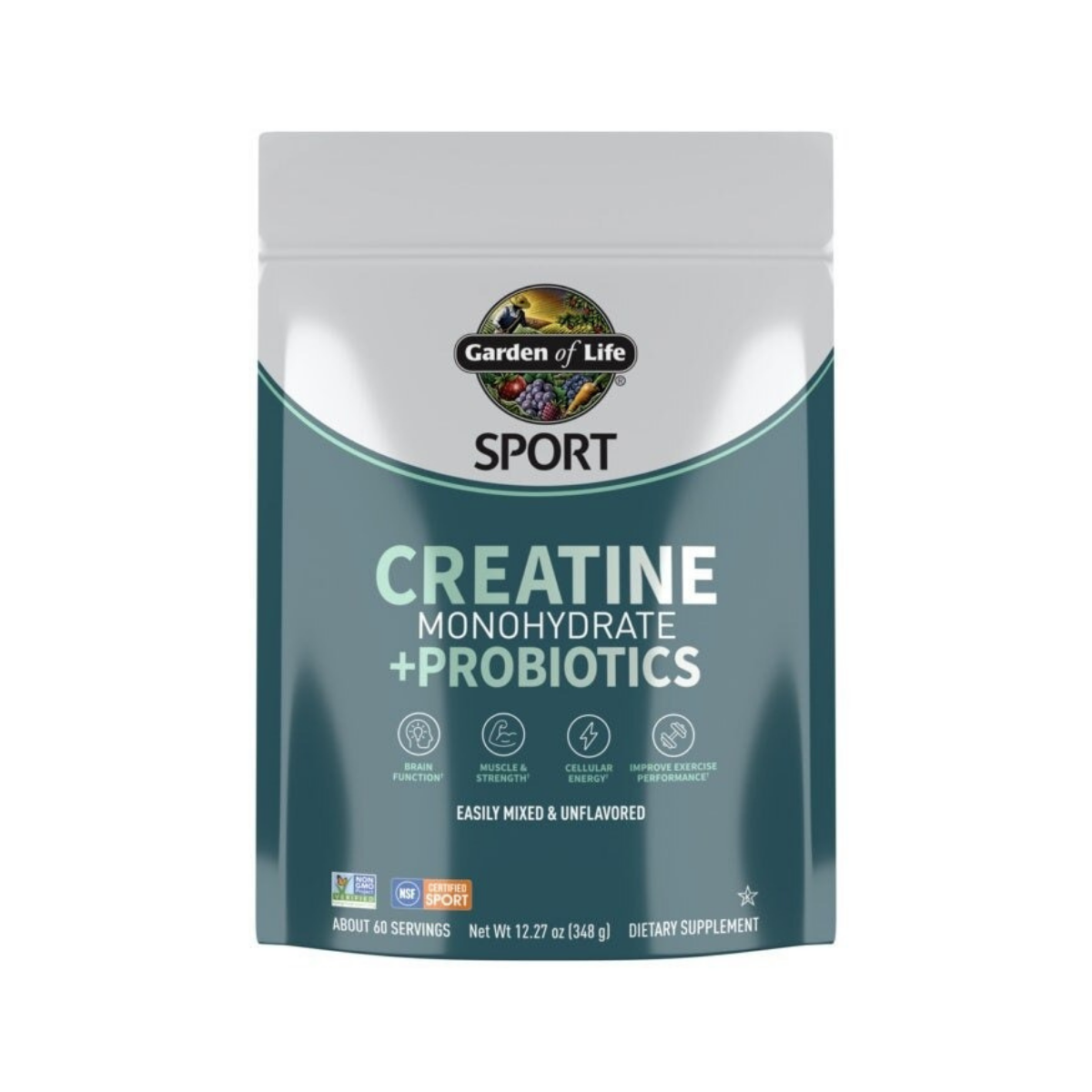 Garden of Life Sport Creatine Monohydrate + Probiotic Powder 12.27oz