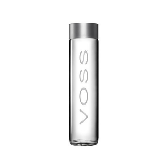 Voss Artesian Water (Flat) Glass Bottle From Norway 800ml
