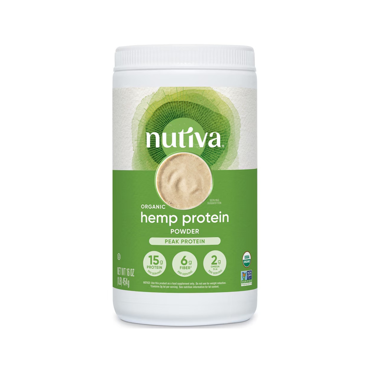 Nutiva Protein Hemp 15g OG 16oz