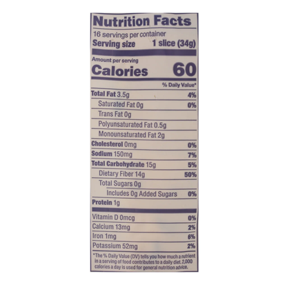Carbonaut Seeded Low Carb Keto Bread GF 19oz